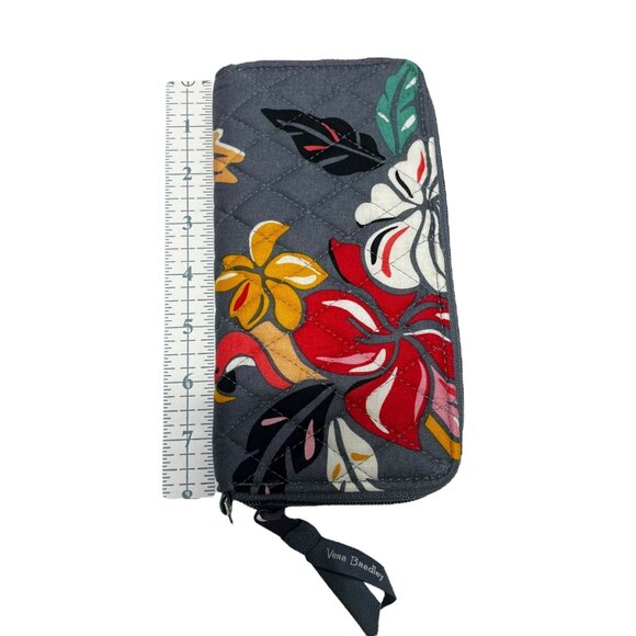 Vera Bradley RFID Tech Gray Coastal Paradise Wristlet New With Tags - Picture 8 of 9